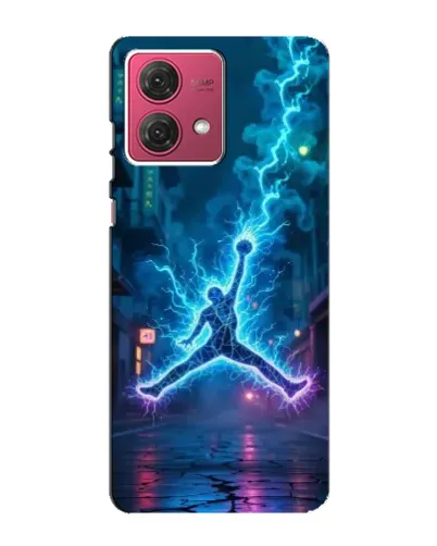 Чехол для Motorola MOTO G84 с картинкой «Jordan Gold Jumpman»