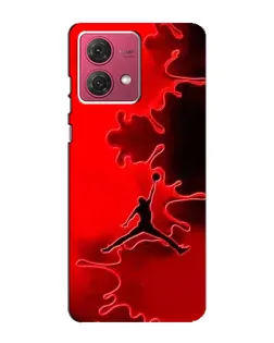 Чехол для Motorola MOTO G84 с картинкой «Jordan Red Smoke»