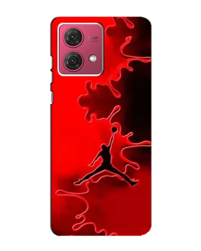 Чехол для Motorola MOTO G84 с картинкой «Jordan Red Smoke»