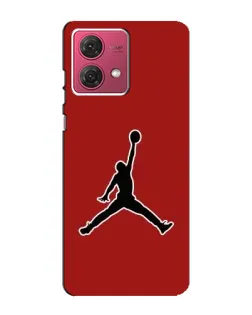 Чехол для Motorola MOTO G84 с картинкой «Jordan Red Back»