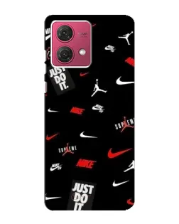 Чехол для Motorola MOTO G84 с картинкой «Nike Mix Pattern»