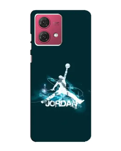 Чехол для Motorola MOTO G84 с картинкой «Jordan Blue Fire»