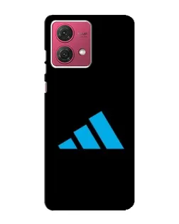 Чехол для Motorola MOTO G84 с картинкой «Adidas Cyan Logo»