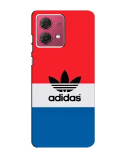 Чехол для Motorola MOTO G84 с картинкой «Ретро блоки Adidas»
