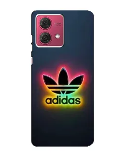 Чехол для Motorola MOTO G84 с картинкой «Неоновый Adidas»
