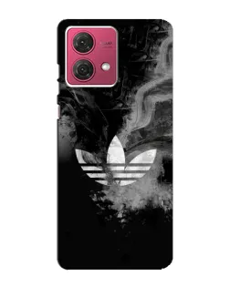 Чехол для Motorola MOTO G84 с картинкой «Абстрактный дым Adidas»