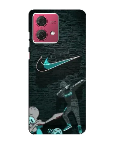 Чехол для Motorola MOTO G84 с картинкой «Спортивный арт Nike»