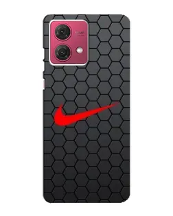 Чехол для Motorola MOTO G84 с картинкой «Nike — карбоновая сетка» Чехол для Motorola MOTO G84 с картинкой «Nike — карбоновая сетка»