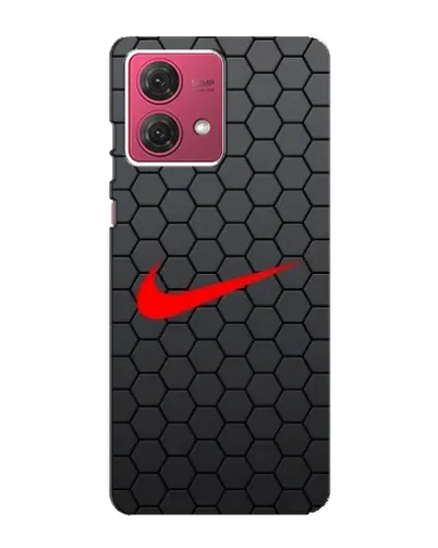 Чехол для Motorola MOTO G84 с картинкой «Nike — карбоновая сетка»