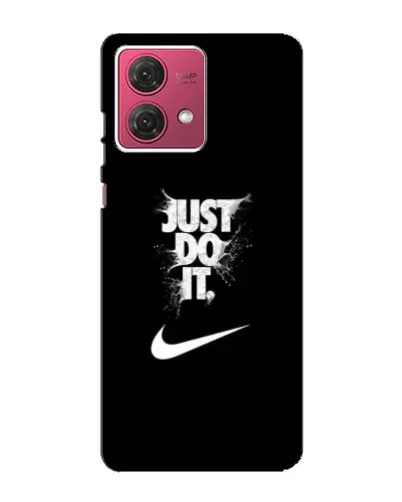 Чехол для Motorola MOTO G84 с картинкой «Текстовый принт Nike»
