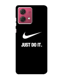 Чехол для Motorola MOTO G84 с картинкой «Классический принт Nike»