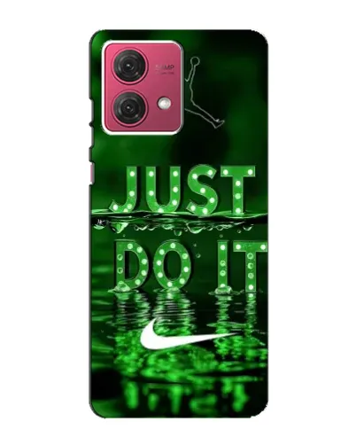 Чехол для Motorola MOTO G84 с картинкой «Зеленый неоновый Nike»