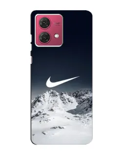 Чехол для Motorola MOTO G84 с картинкой «Nike — зимние горы»