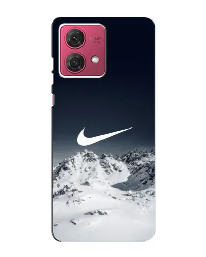 Чехол для Motorola MOTO G84 с картинкой «Nike — зимние горы»