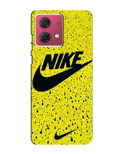 Чехол для Motorola MOTO G84 с картинкой «Желтый текстурный Nike»