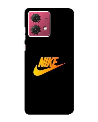 Чехол для Motorola MOTO G84 с картинкой «Золотой логотип Nike»