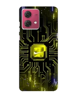 Чехол для Motorola MOTO G84 с картинкой «Nike — золотая искра»