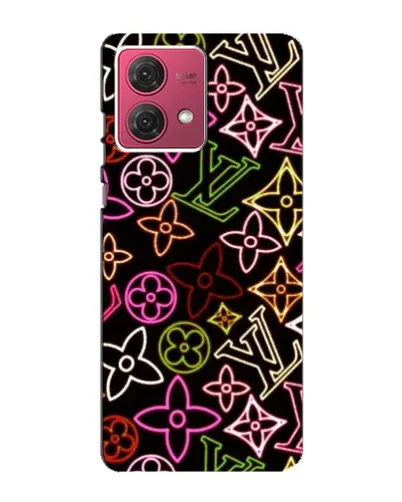 Чехол для Motorola MOTO G84 с картинкой «Неоновый микс Nike»