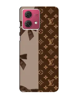 Чехол для Motorola MOTO G84 с картинкой «Louis Vuitton — банты»
