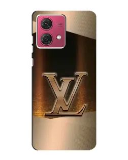 Чехол для Motorola MOTO G84 с картинкой «LV — золотое сияние»