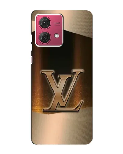 Чехол для Motorola MOTO G84 с картинкой «LV — золотое сияние»