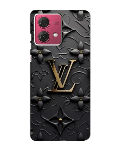 Чехол для Motorola MOTO G84 с картинкой «Кожаная текстура LV»