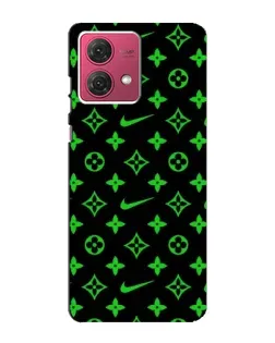 Чехол для Motorola MOTO G84 с картинкой «Неоновый принт LV»
