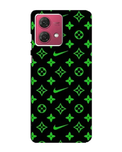 Чехол для Motorola MOTO G84 с картинкой «Неоновый принт LV»