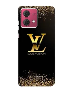 Чехол для Motorola MOTO G84 с картинкой «LV — золотые искры»