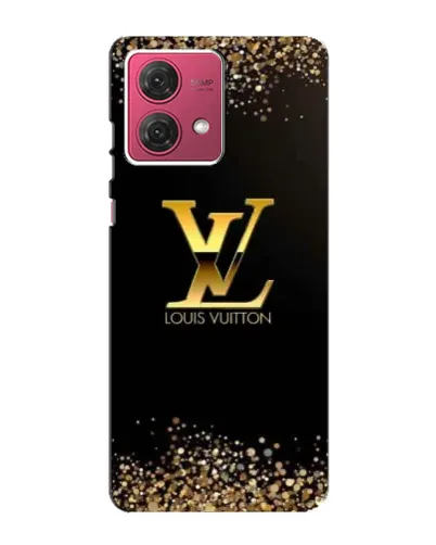 Чехол для Motorola MOTO G84 с картинкой «LV — золотые искры»