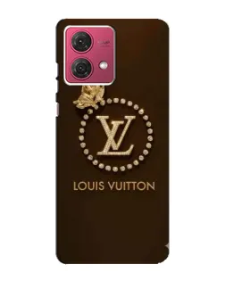 Чехол для Motorola MOTO G84 с картинкой «LV — золотая печать»