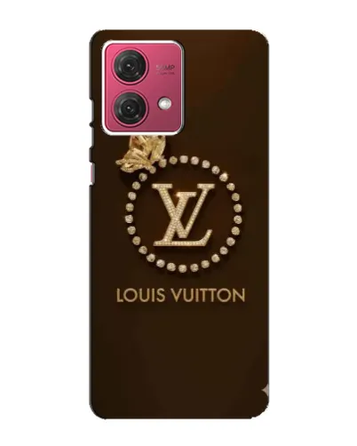 Чехол для Motorola MOTO G84 с картинкой «LV — золотая печать»
