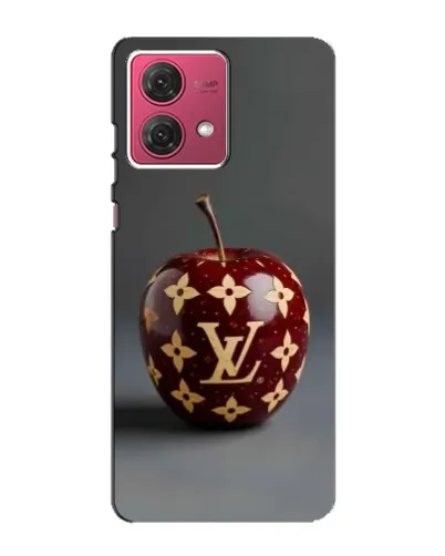 Чехол для Motorola MOTO G84 с картинкой «Красное яблоко LV»