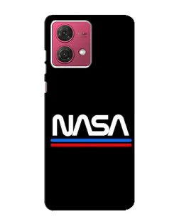 Чехол для Motorola MOTO G84 с картинкой «NASA — классика Red Blue» Чехол для Motorola MOTO G84 с картинкой «NASA — классика Red Blue»