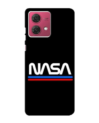 Чехол для Motorola MOTO G84 с картинкой «NASA — классика Red Blue»