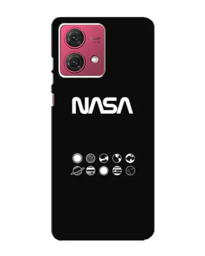 Чехол для Motorola MOTO G84 с картинкой «NASA — технический принт»