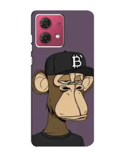 Чехол для Motorola MOTO G84 с картинкой «Bored Ape в кепке»