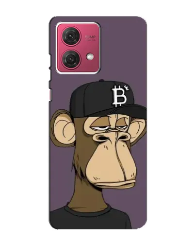Чехол для Motorola MOTO G84 с картинкой «Bored Ape в кепке»