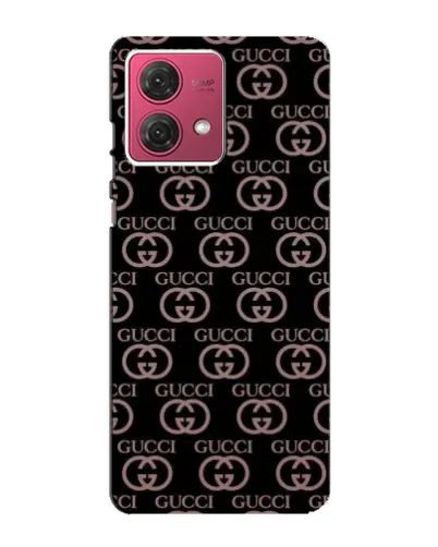 Чехол для Motorola MOTO G84 с картинкой «Классическая монограмма Gucci»