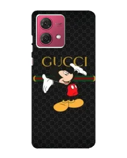 Чехол для Motorola MOTO G84 с картинкой «Микки Маус Gucci»