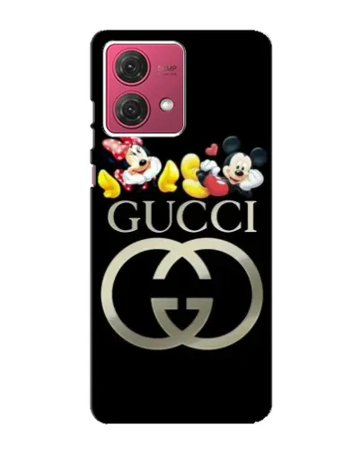 Чехол для Motorola MOTO G84 с картинкой «Gucci — герои Disney»