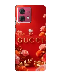 Чехол для Motorola MOTO G84 с картинкой «Gucci — золотой сад»