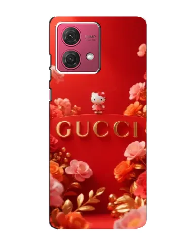 Чехол для Motorola MOTO G84 с картинкой «Gucci — золотой сад»