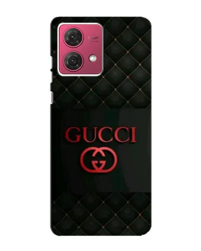 Чехол для Motorola MOTO G84 с картинкой «Gucci — стеганый черный»