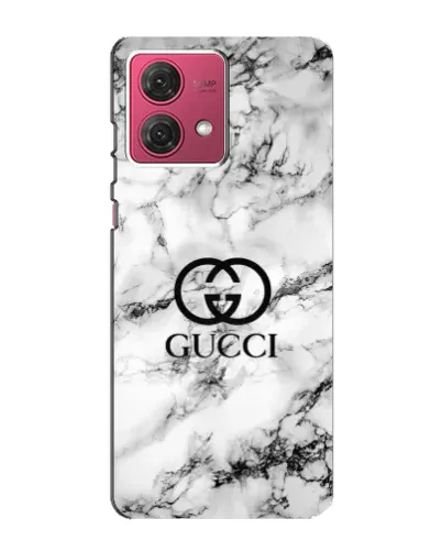 Чехол для Motorola MOTO G84 с картинкой «Gucci — мраморный шик»