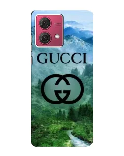 Чехол для Motorola MOTO G84 с картинкой «Gucci — горный пейзаж»