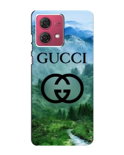 Чехол для Motorola MOTO G84 с картинкой «Gucci — горный пейзаж»