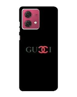 Чехол для Motorola MOTO G84 с картинкой «Gucci — красный градиент»