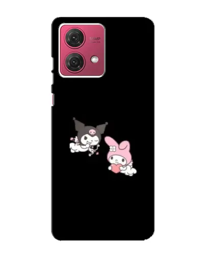Чехол для Motorola MOTO G84 с картинкой «My Melody и Kuromi»