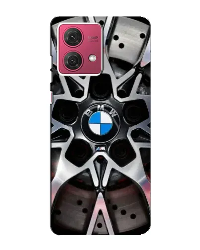 Чехол для Motorola MOTO G84 с картинкой «BMW — деталь диска» Чехол для Motorola MOTO G84 с картинкой «BMW — деталь диска»